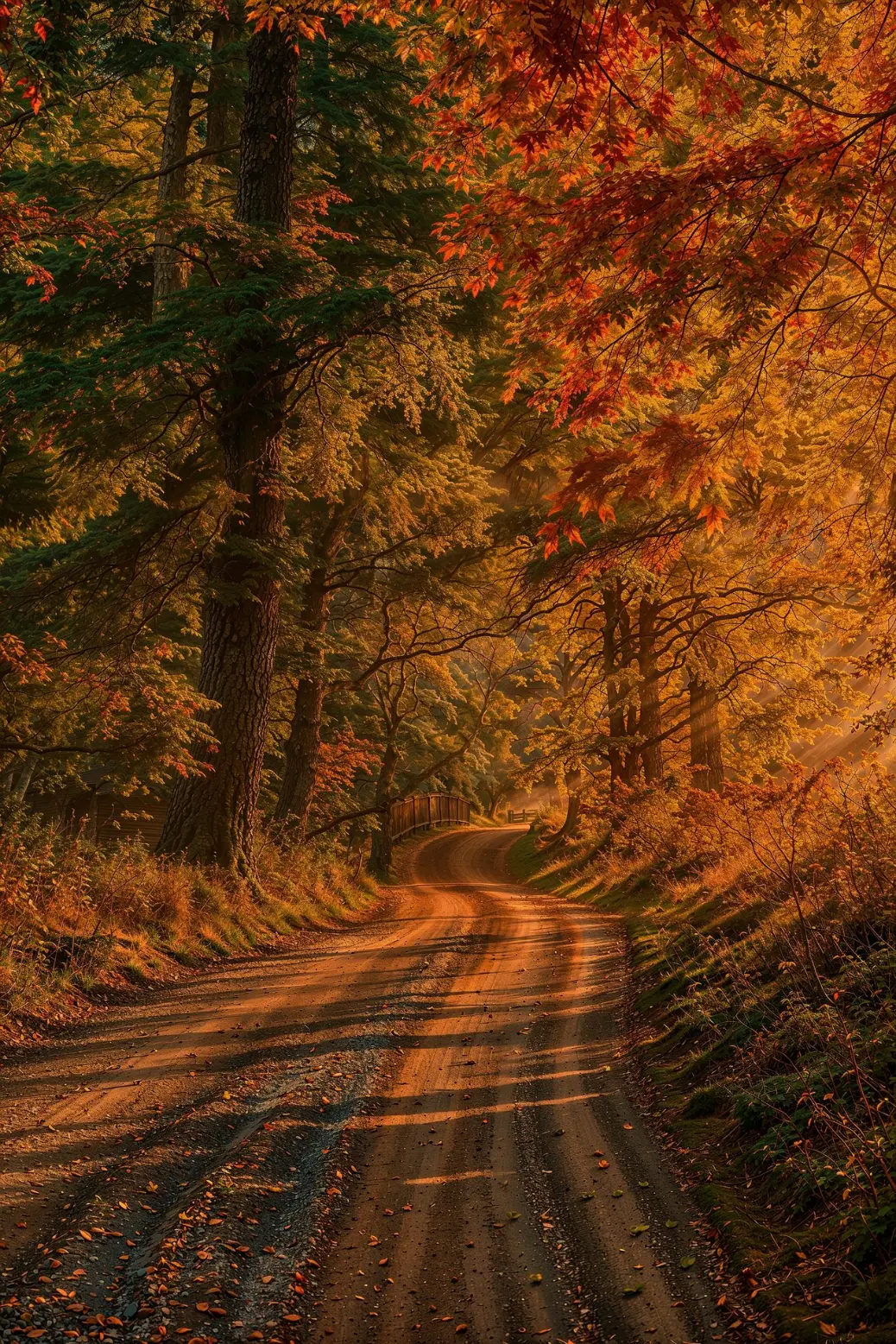 Discover the symbolism of a rustic wooden bridge in autumn. The Bridge reflects on thresholds, choices, and the courage to cross into change.  